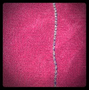 STERLING SILVER 7" AMETHYST  BRACELET, WOMEN'S